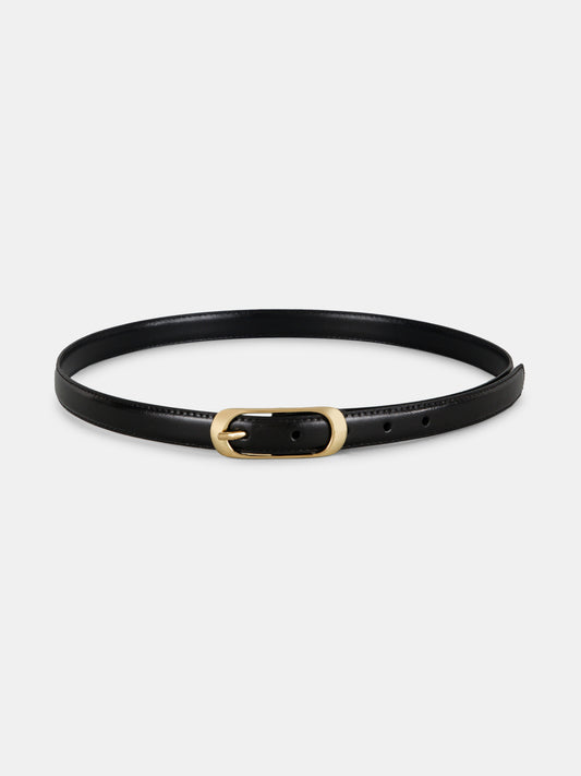 Center-Pin Buckle Ladies Belt LBSB-2213 G Black