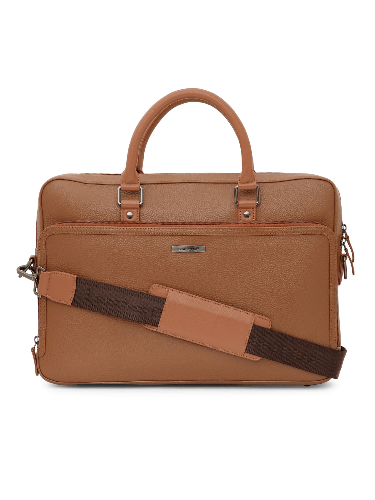 Textured Work Leather Laptop Bag