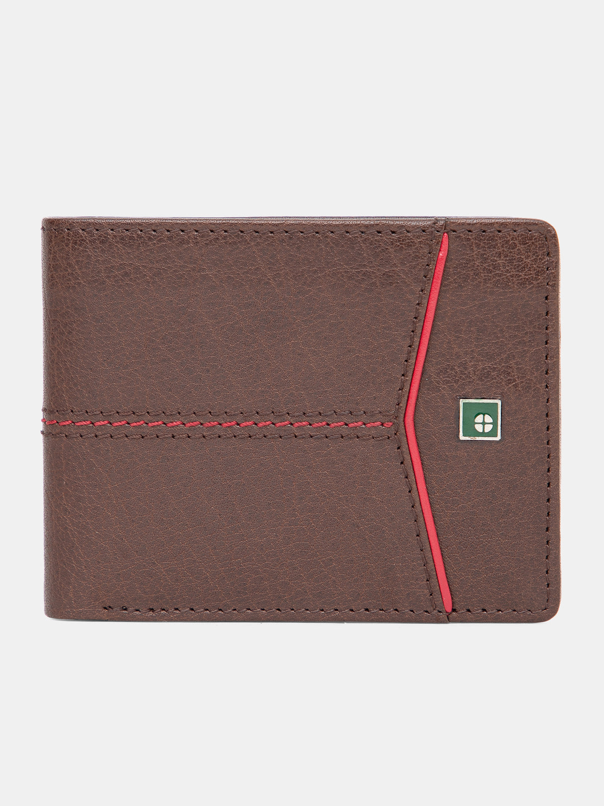 Geometric Leather Wallet