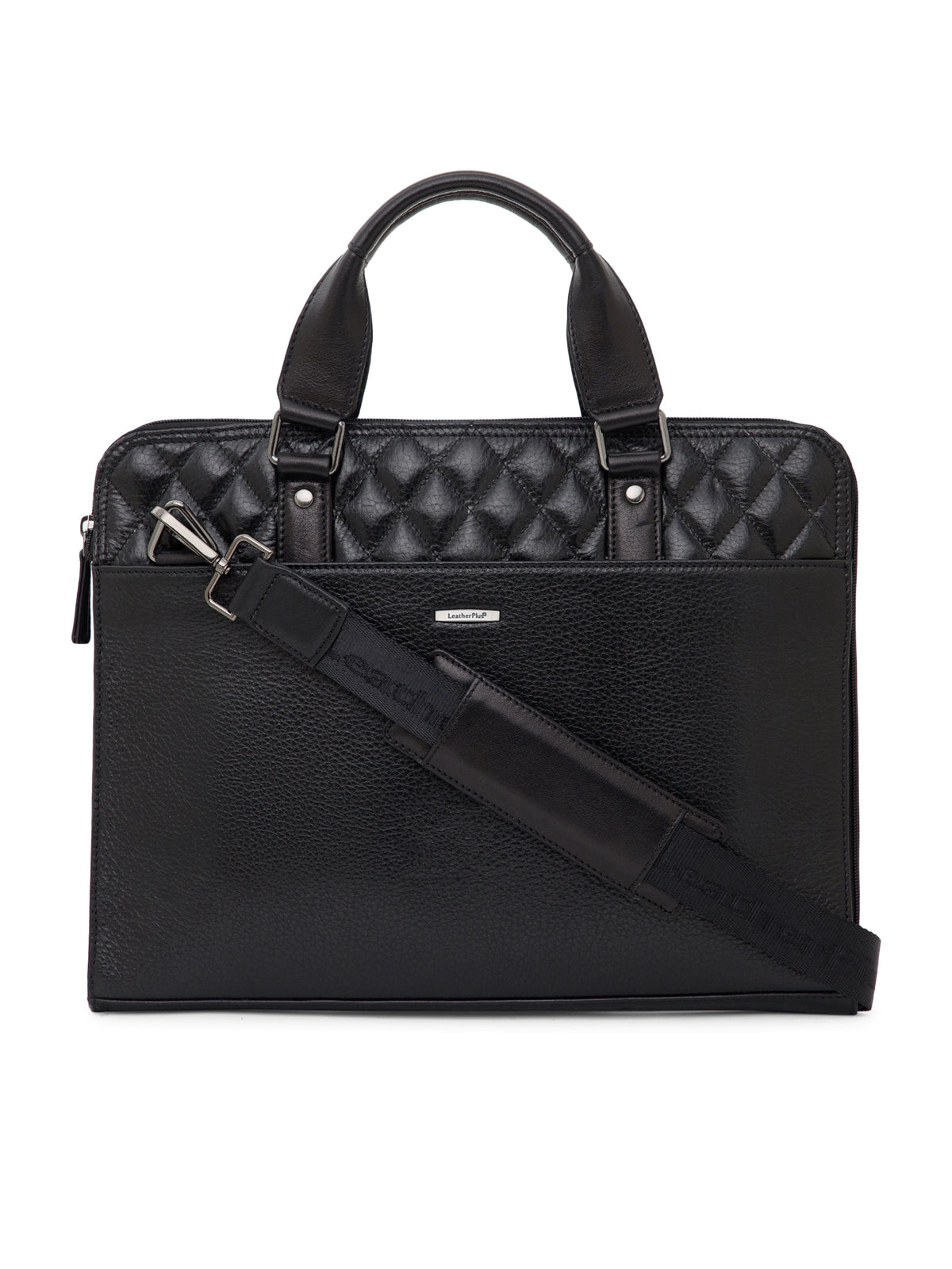 Quilted Leather Laptop Bag