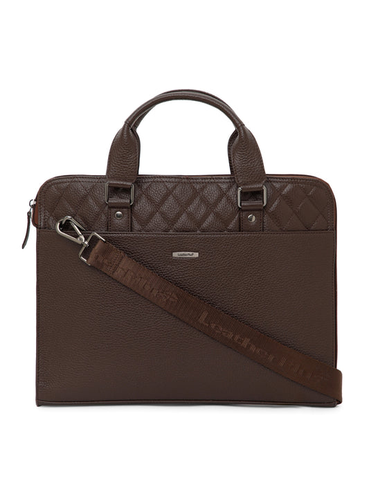 Quilted Leather Laptop Bag LT16-3003