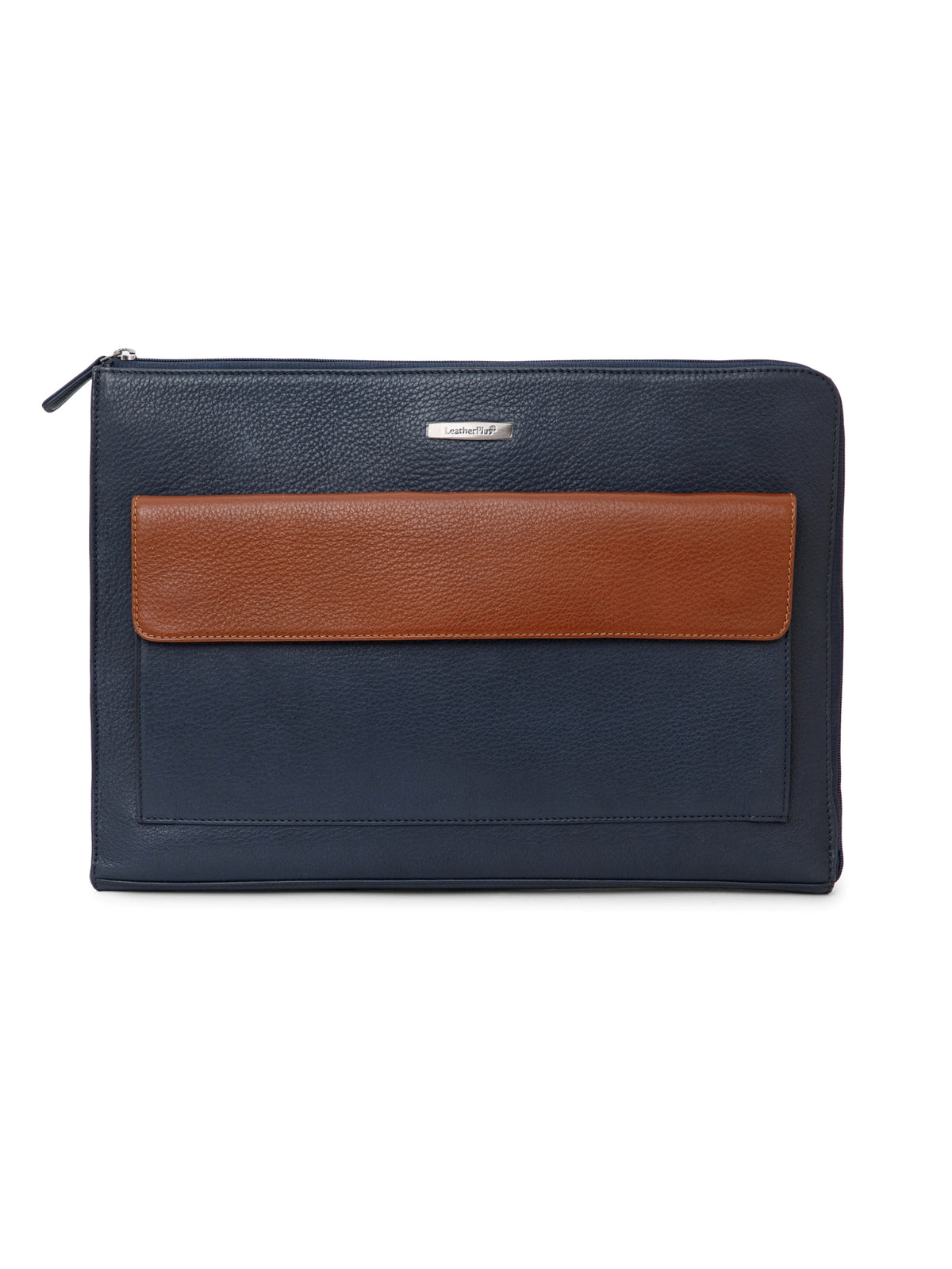 Colorblock Leather Laptop Sleeve