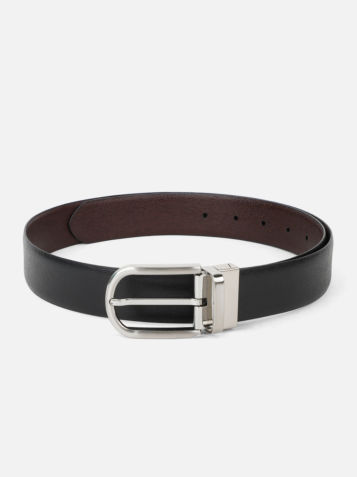 Shrunken Grain Leather Belt