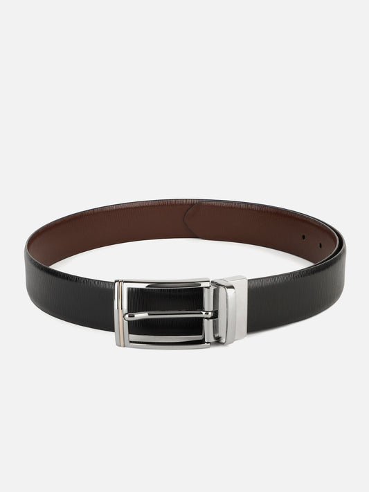 Micro Ribbed Leather Belt