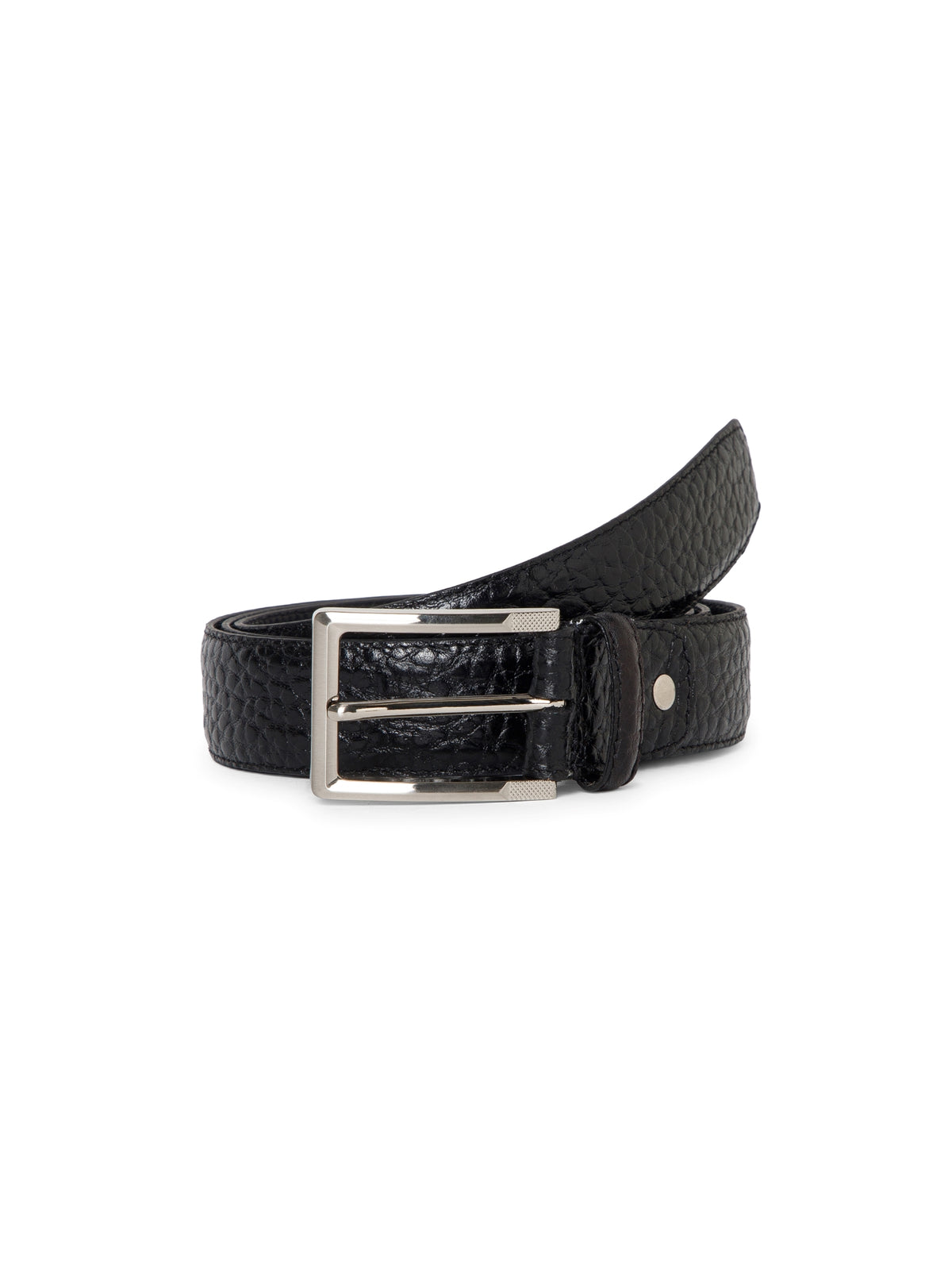 Plus Size Vintage Grain Autolock Leather Belt