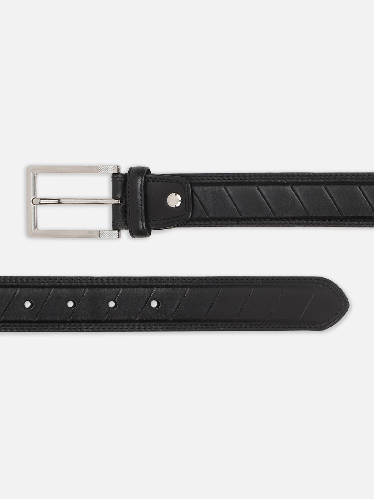 Slant Panel Pattern Belt