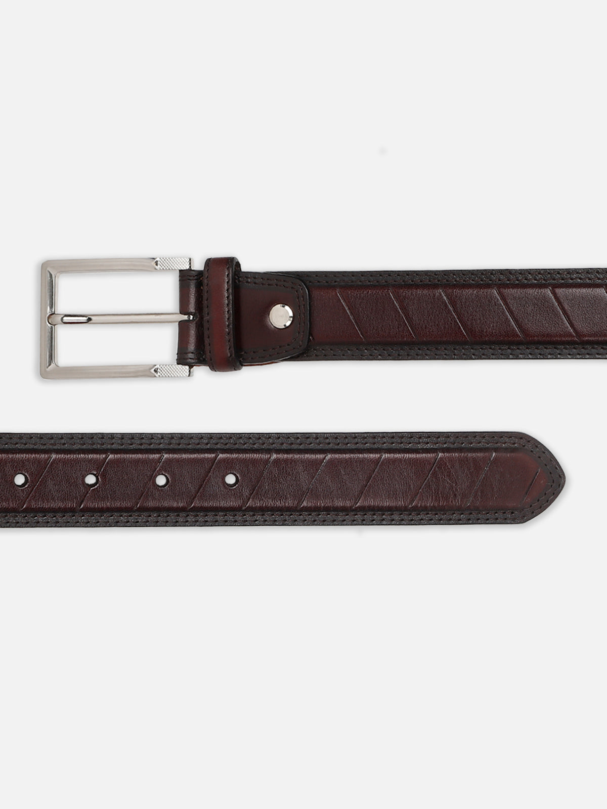 Slant Panel Pattern Belt