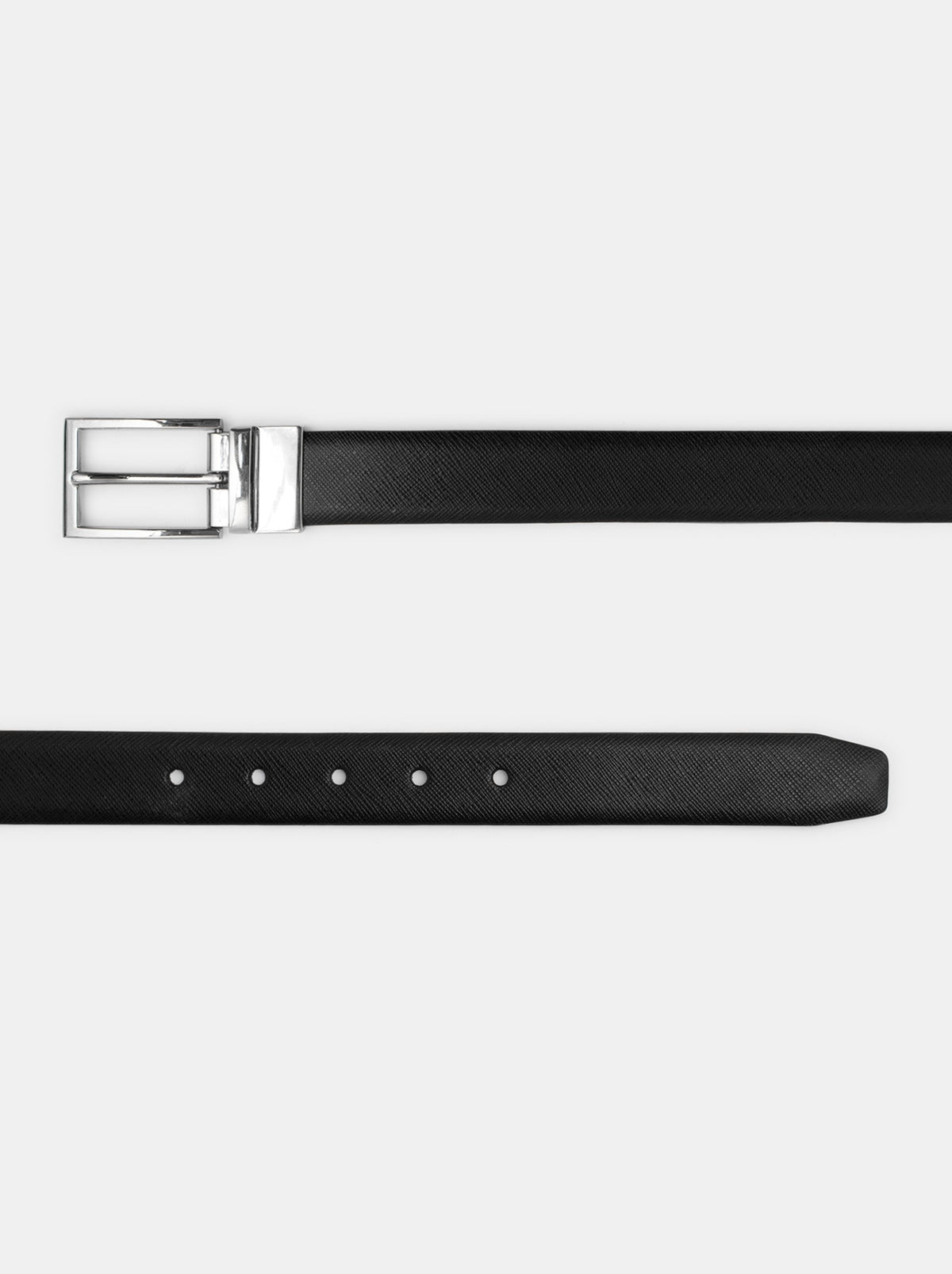 Diamond Texture Leather Belt