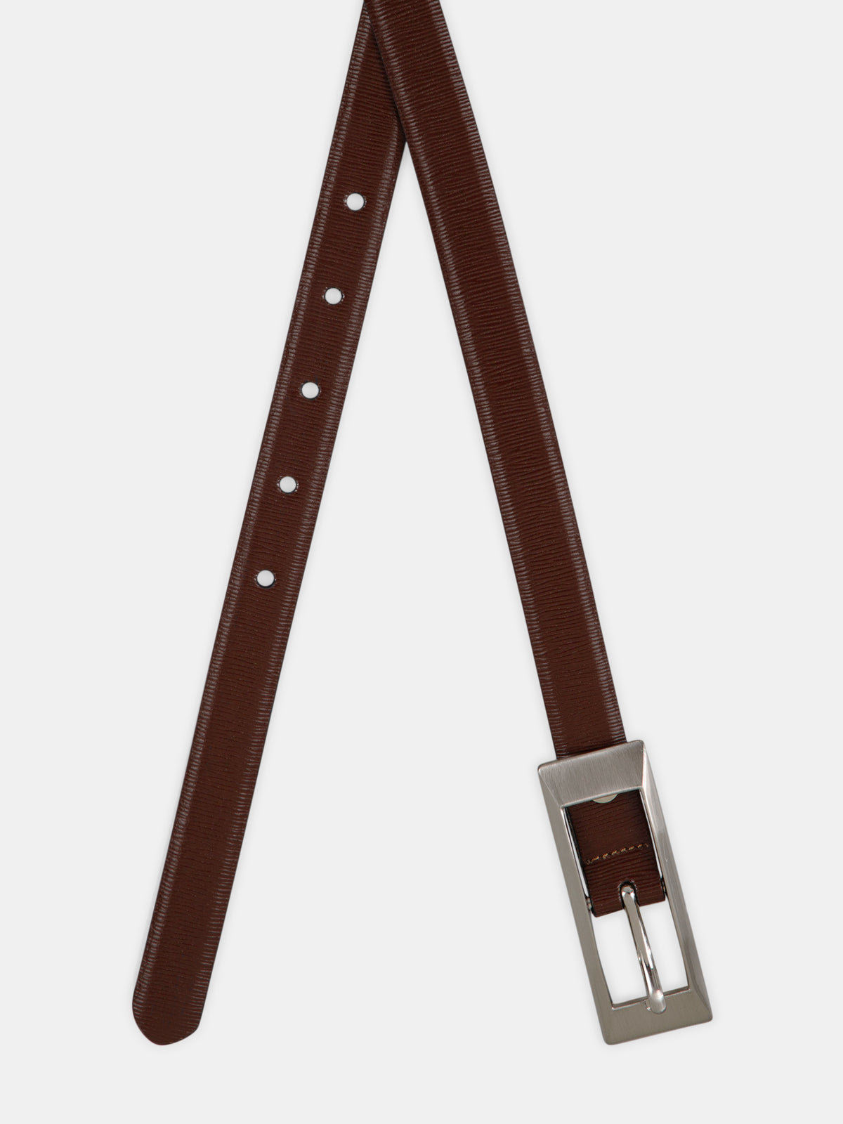 Striped Leather Belt