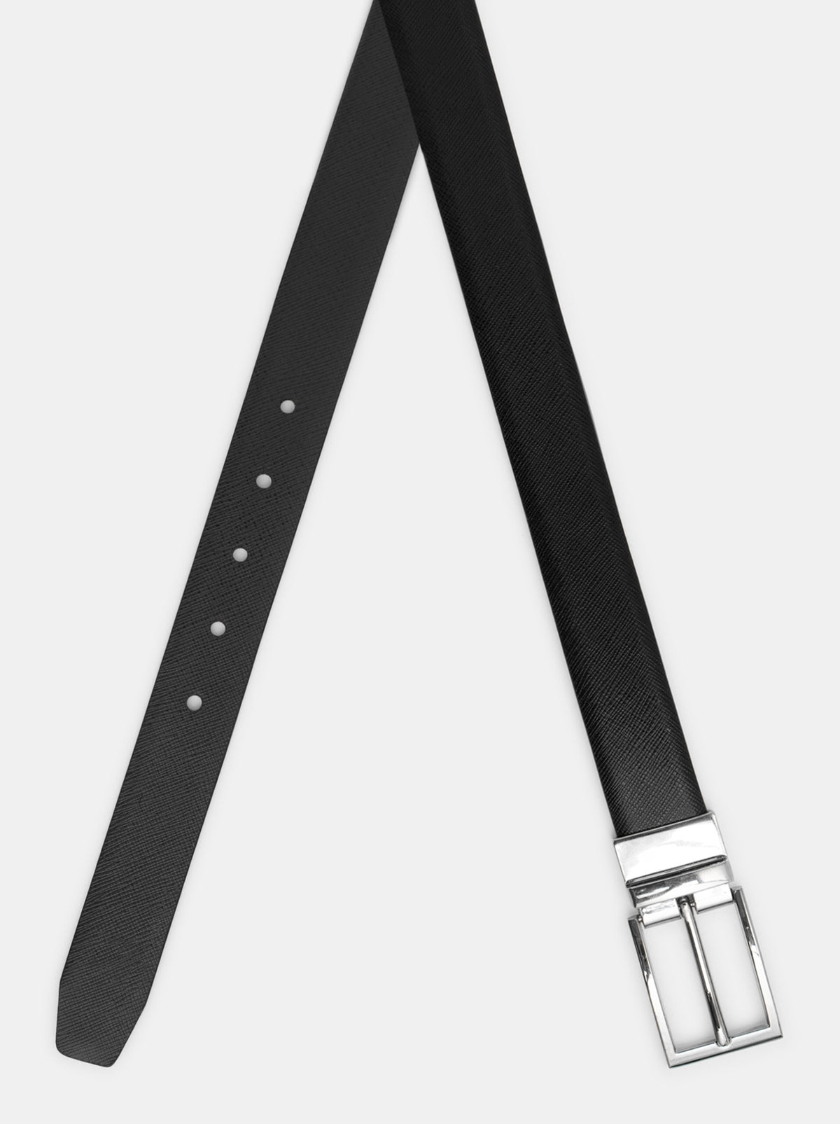 Diamond Texture Leather Belt