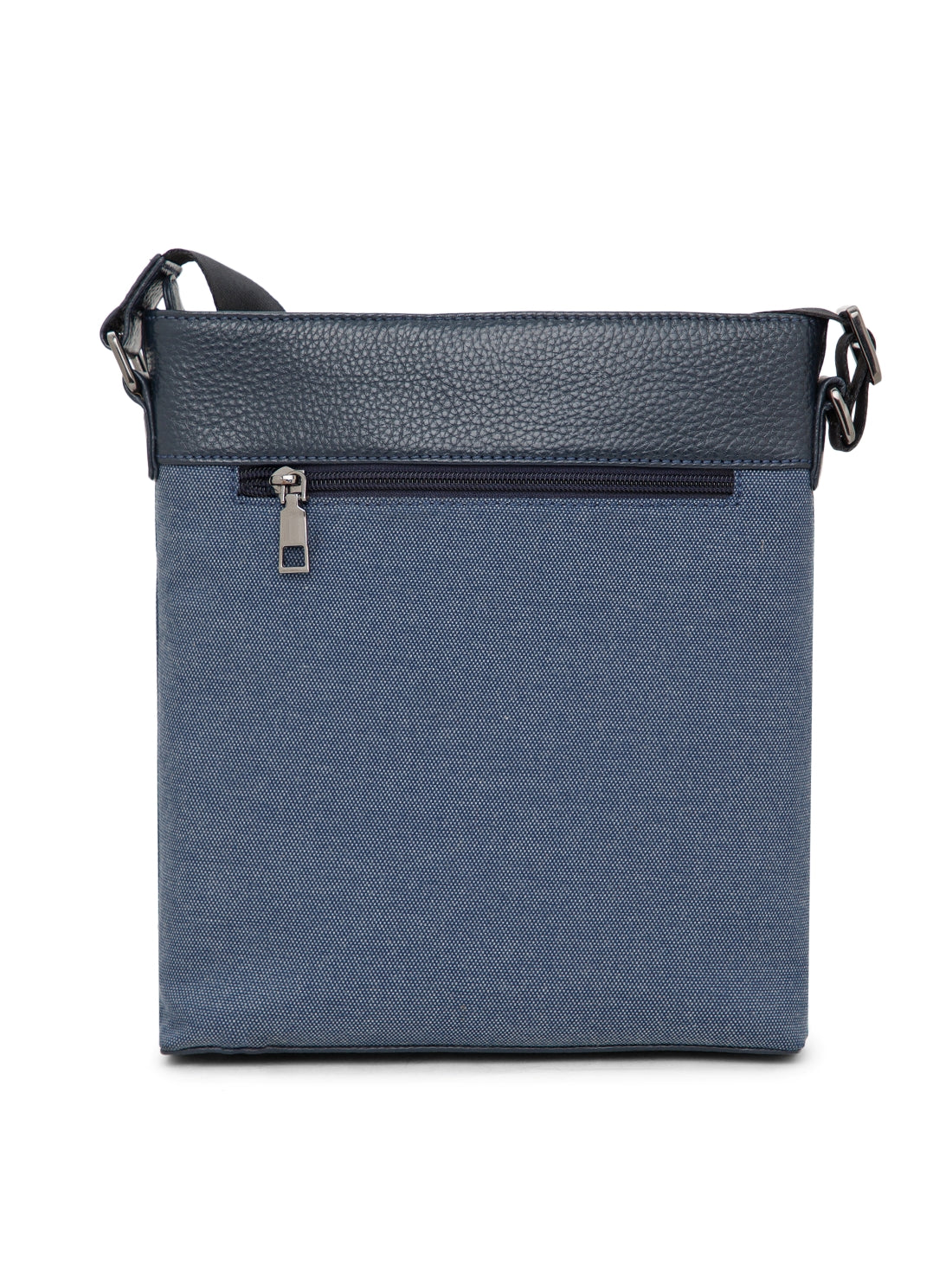 Dual-Texture Leather Sling Bag