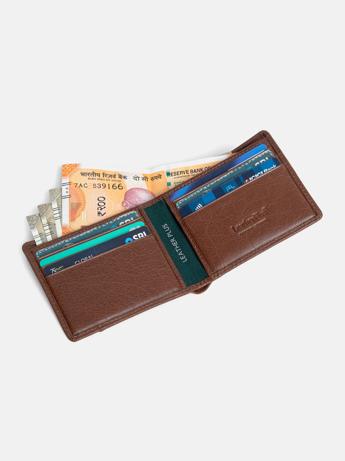 Geometric Leather Wallet