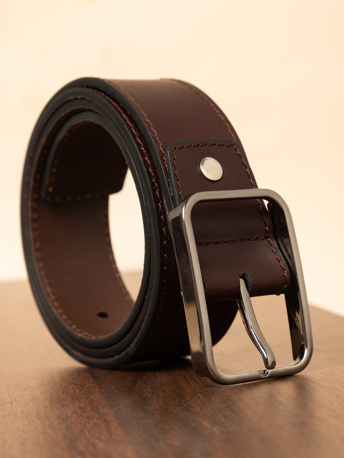 Textured Casual Leather Belt