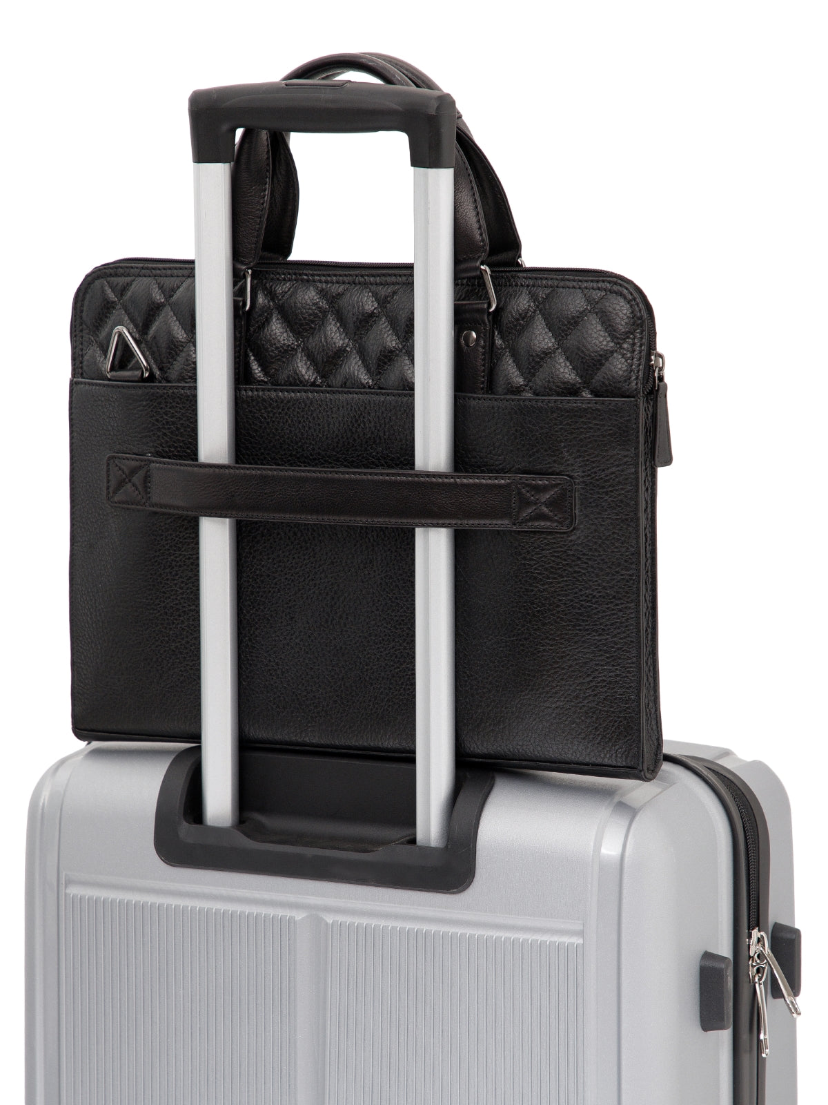 Quilted Leather Laptop Bag