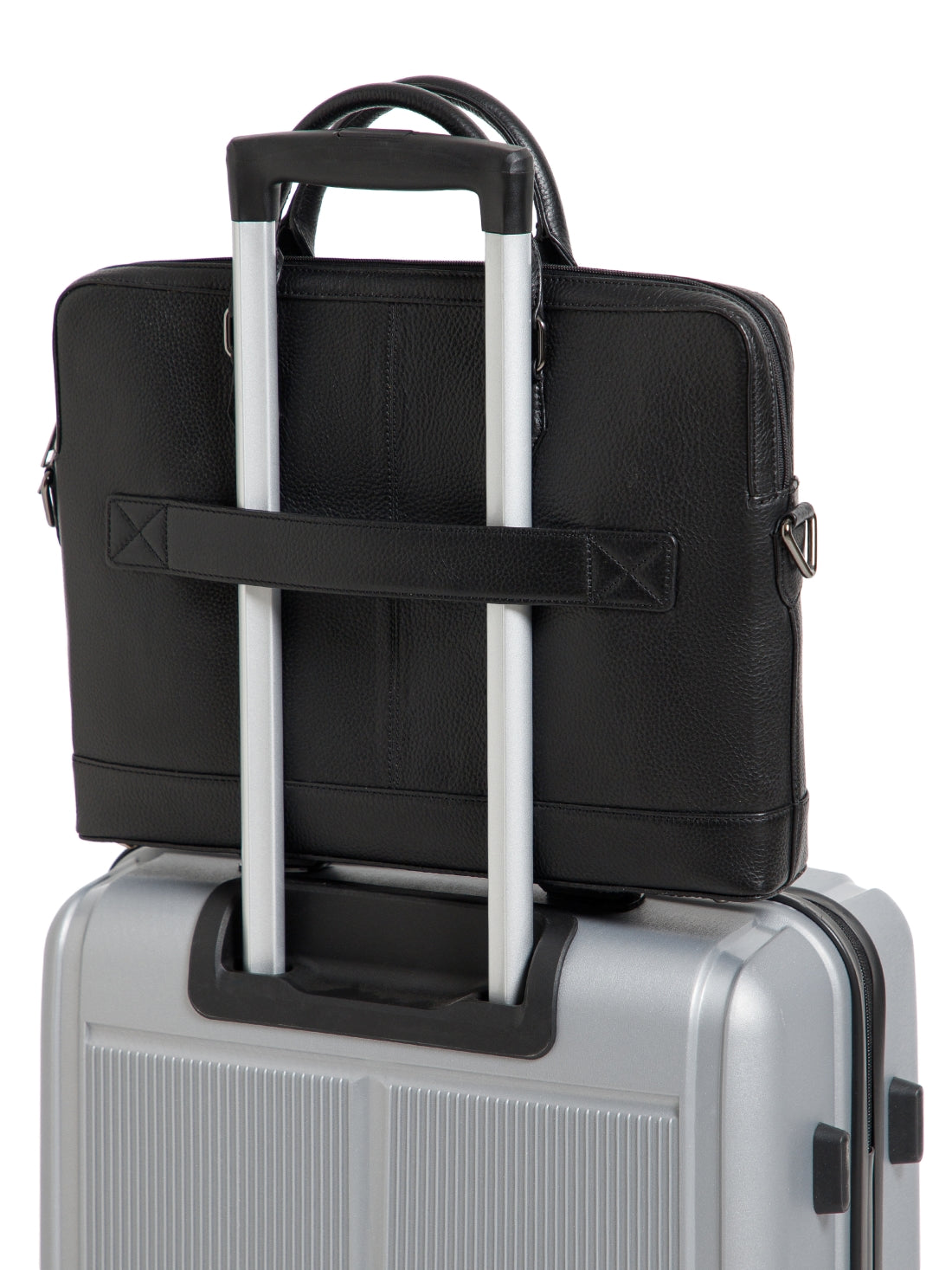 Sleek Leather Laptop Bag
