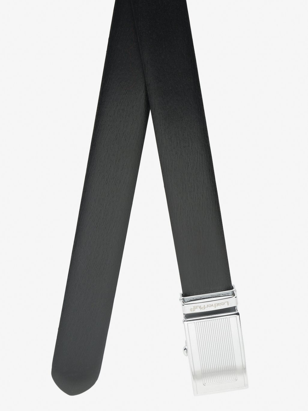 Plus Size Polished Autolock Leather Belt