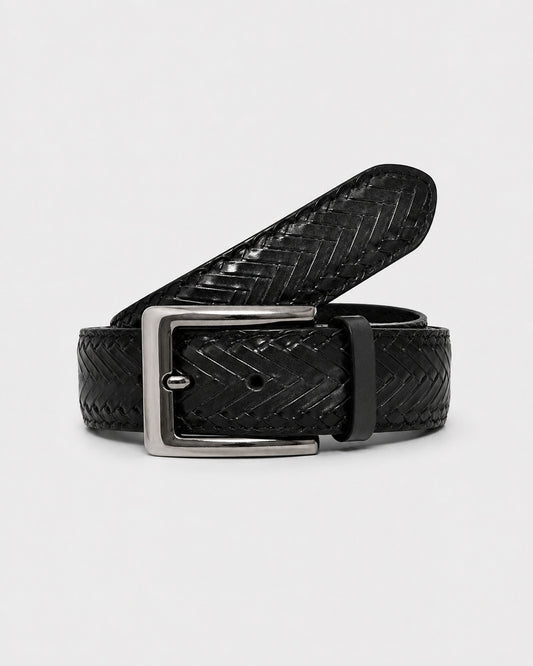 Diamond Crosshatch Embossed Belt