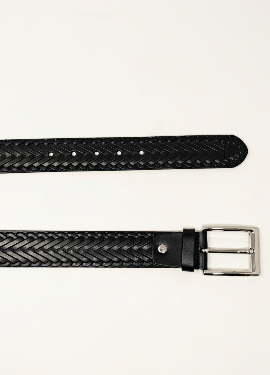 Diamond Crosshatch Embossed Belt