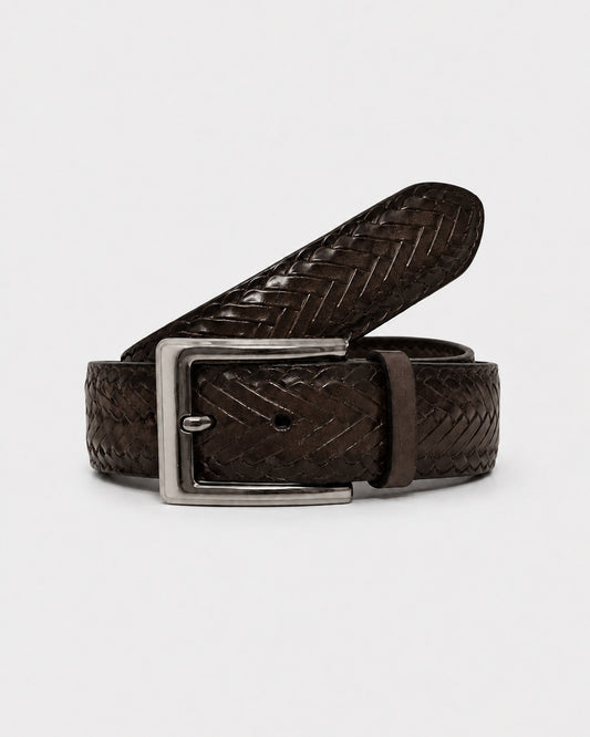 Diamond Crosshatch Embossed Belt