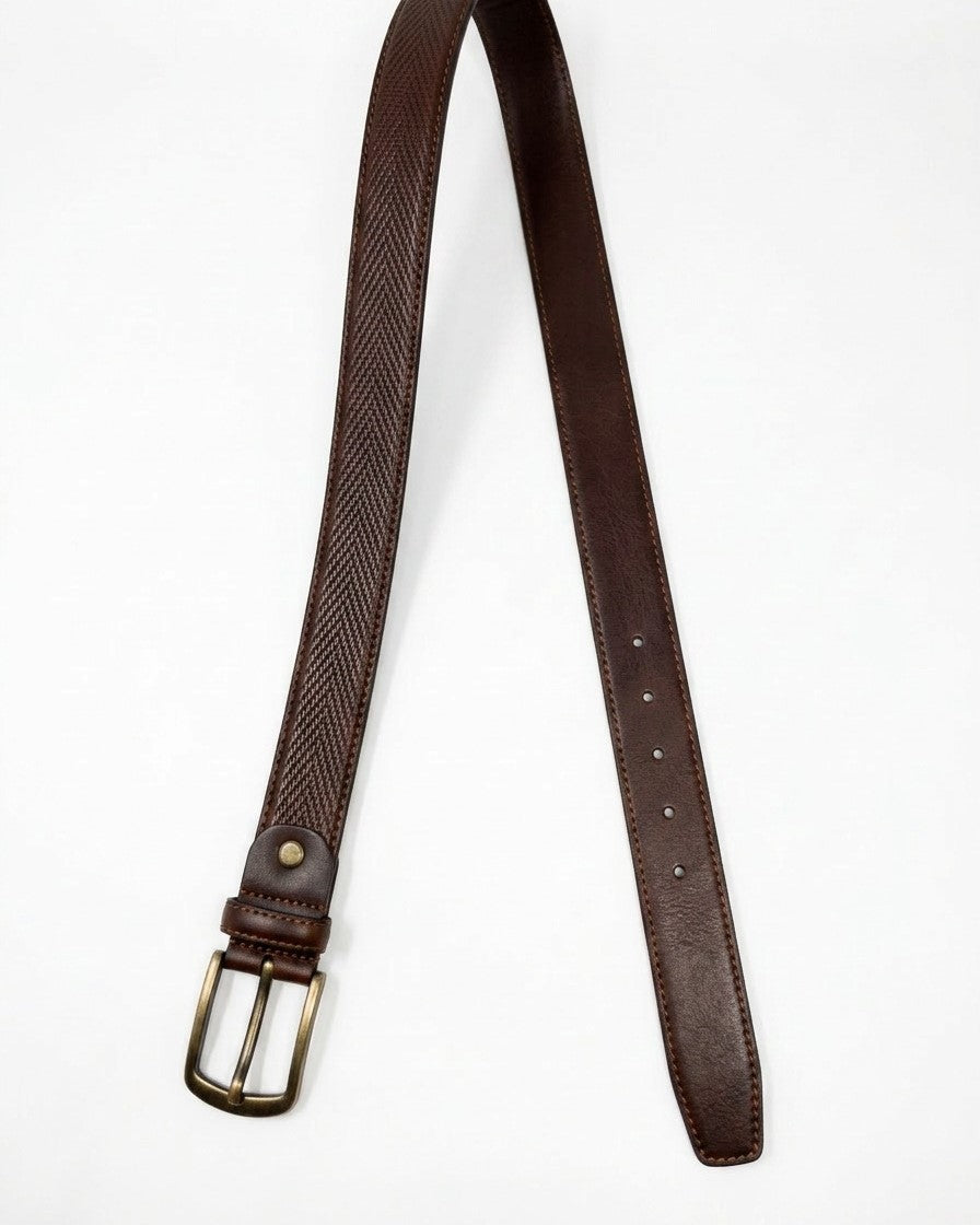 Diamond Crosshatch Embossed Belt