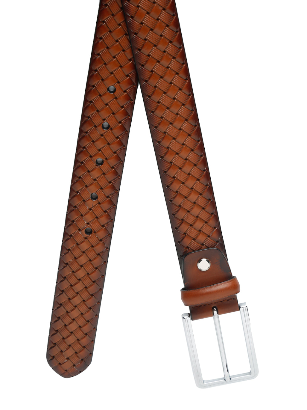 Basket Weave Crafted Leather Belt