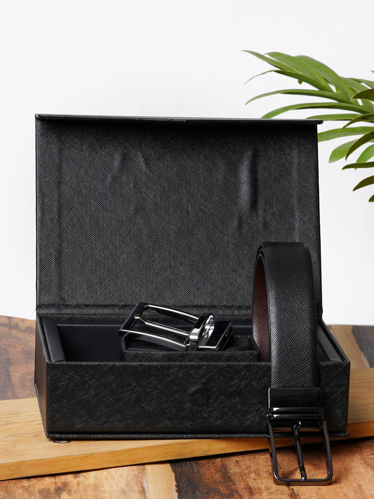 Classic Reversible Belt & Buckle Gift Set