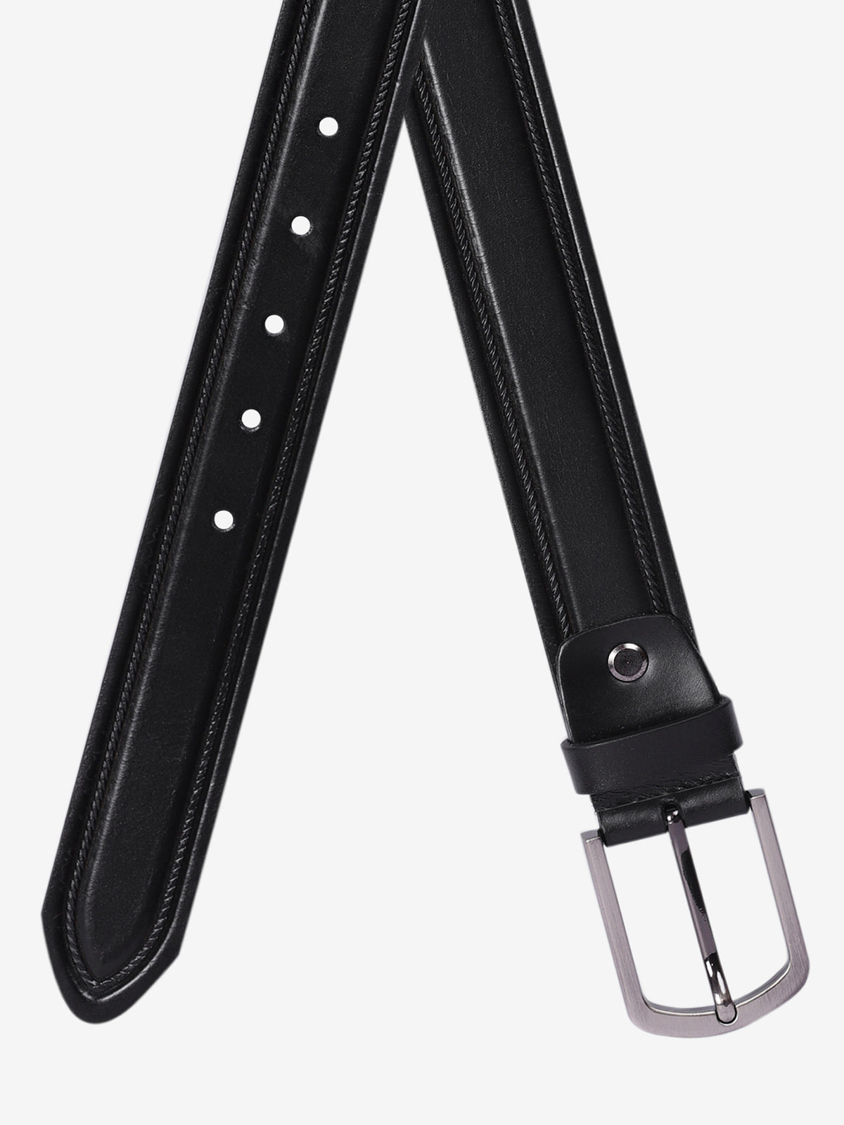 Center Groove Formal Leather Men