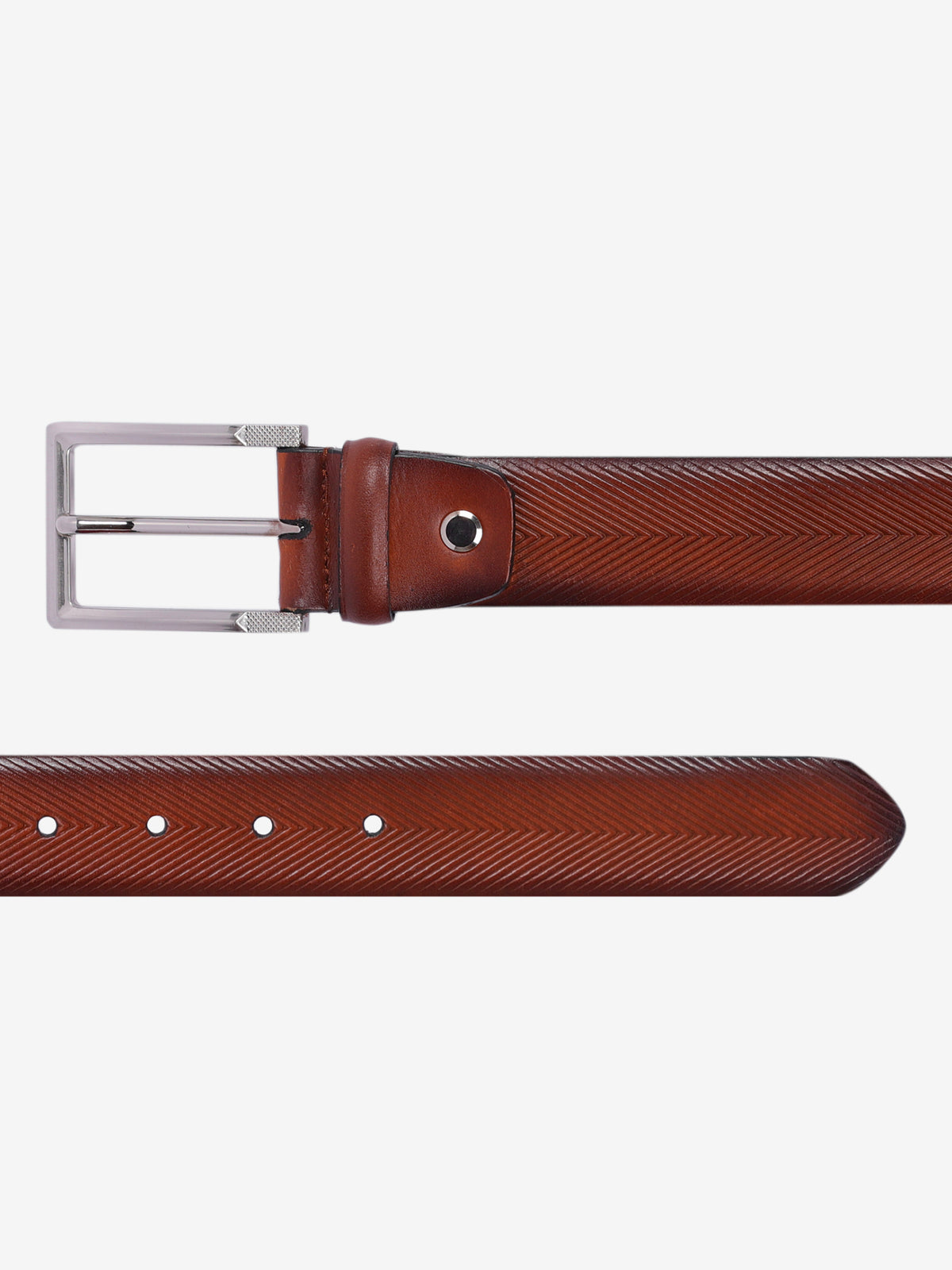 Herringbone Formal Leather Belt