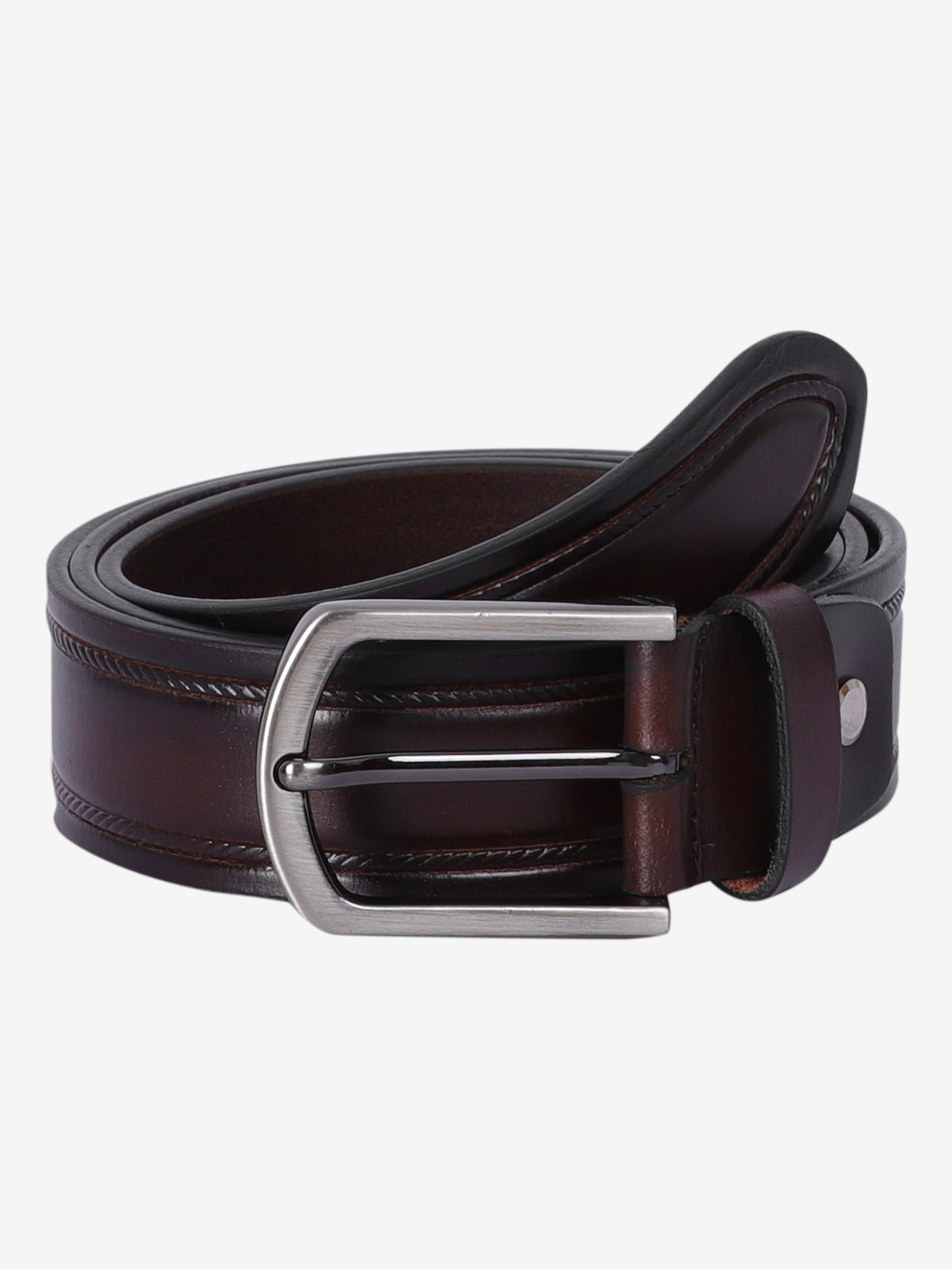 Center Groove Formal Leather Men