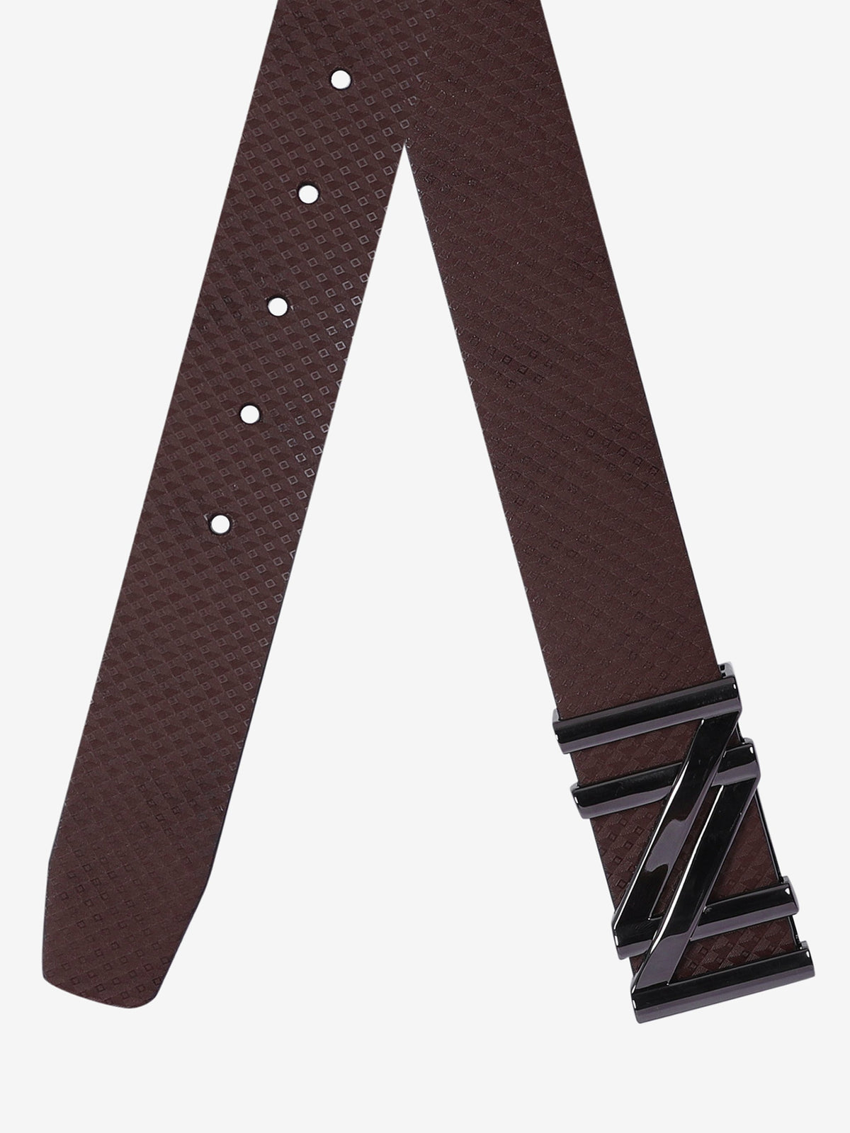 Diamond Texture Casual Leather Belt