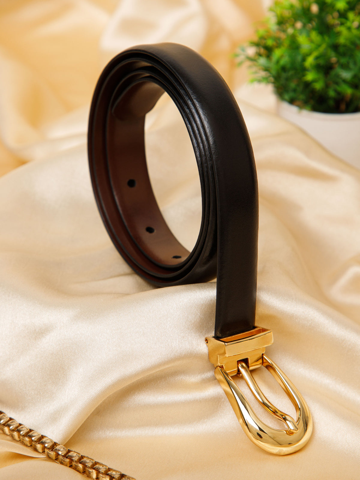 Refined Reversible Leather Belt