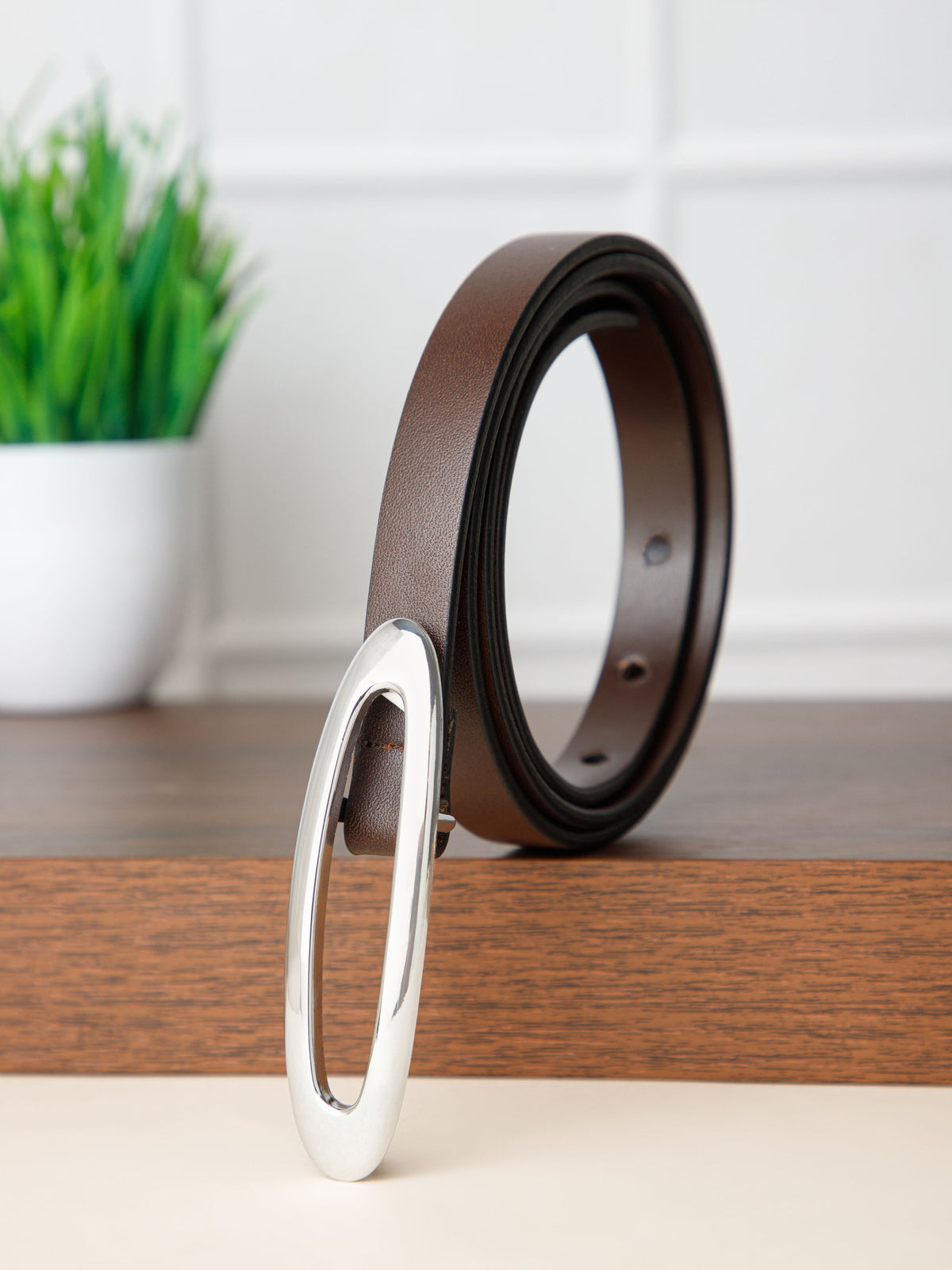 Sleek Leather Belt
