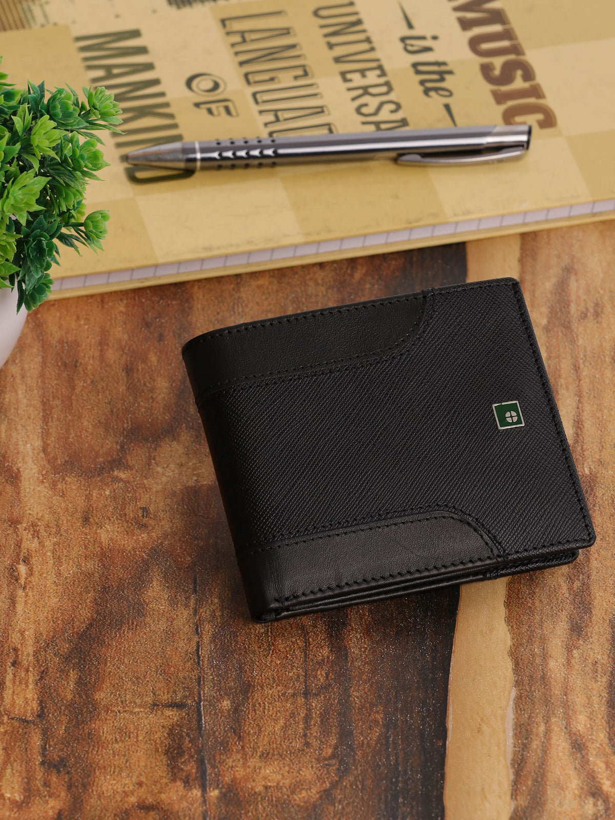 Multi-Texture Leather Wallet