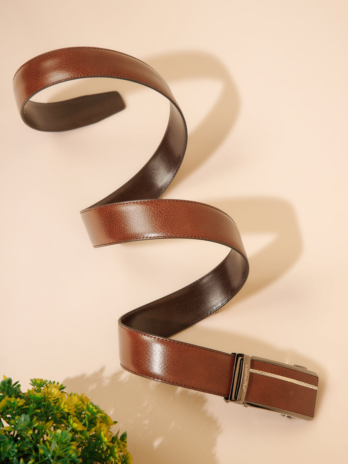 Natural Grain Leather Belt