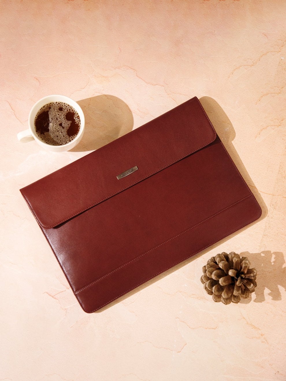 Slim Leather Laptop Sleeve