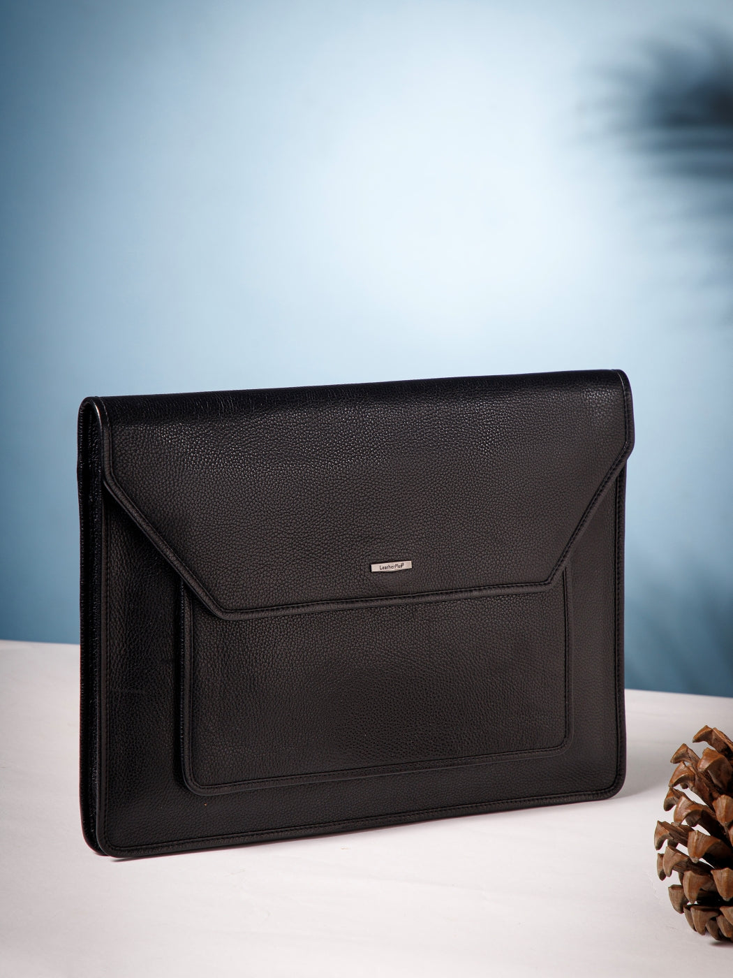 Natural Milled Leather Laptop Sleeve