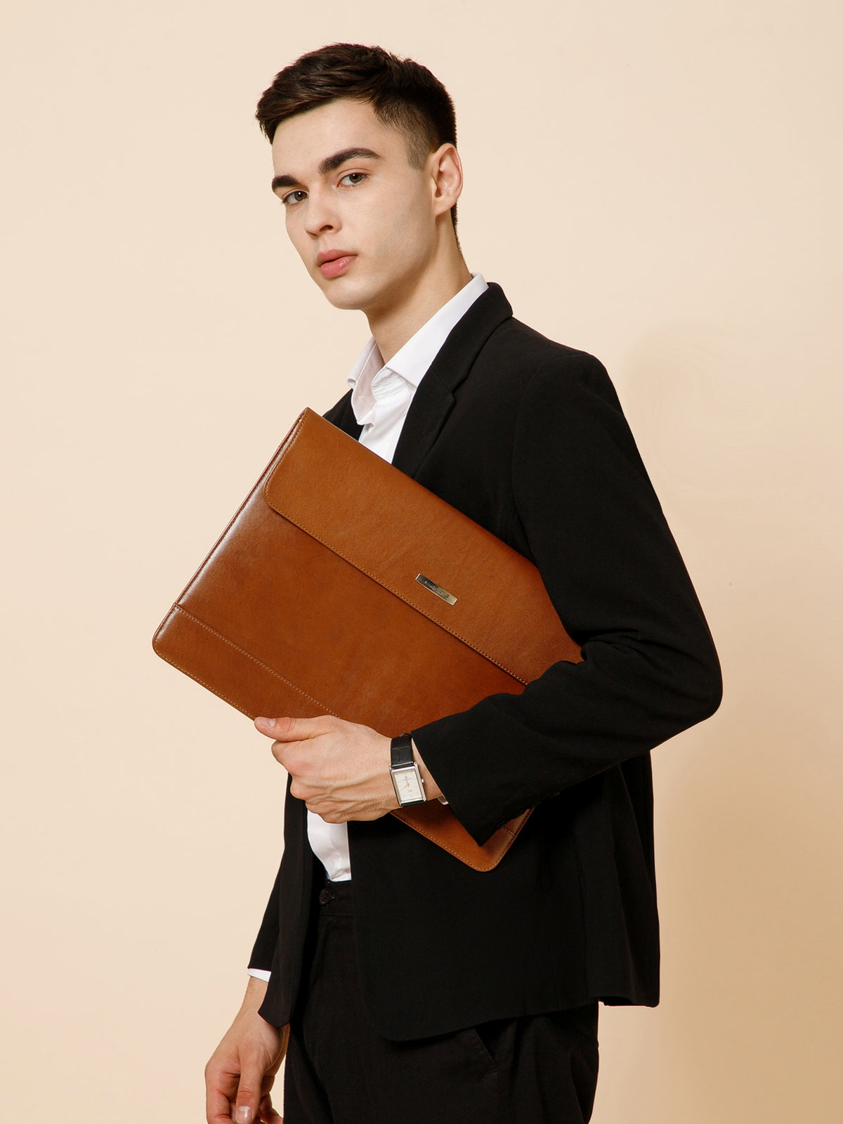 Slim Leather Laptop Sleeve