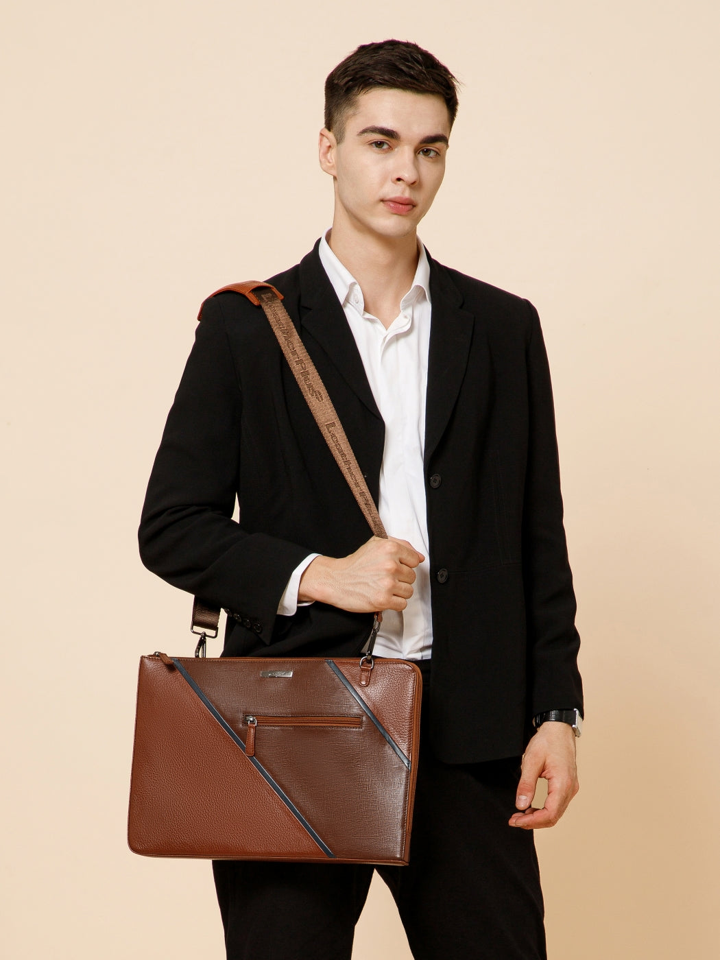 Variegated Leather Laptop Sleeve