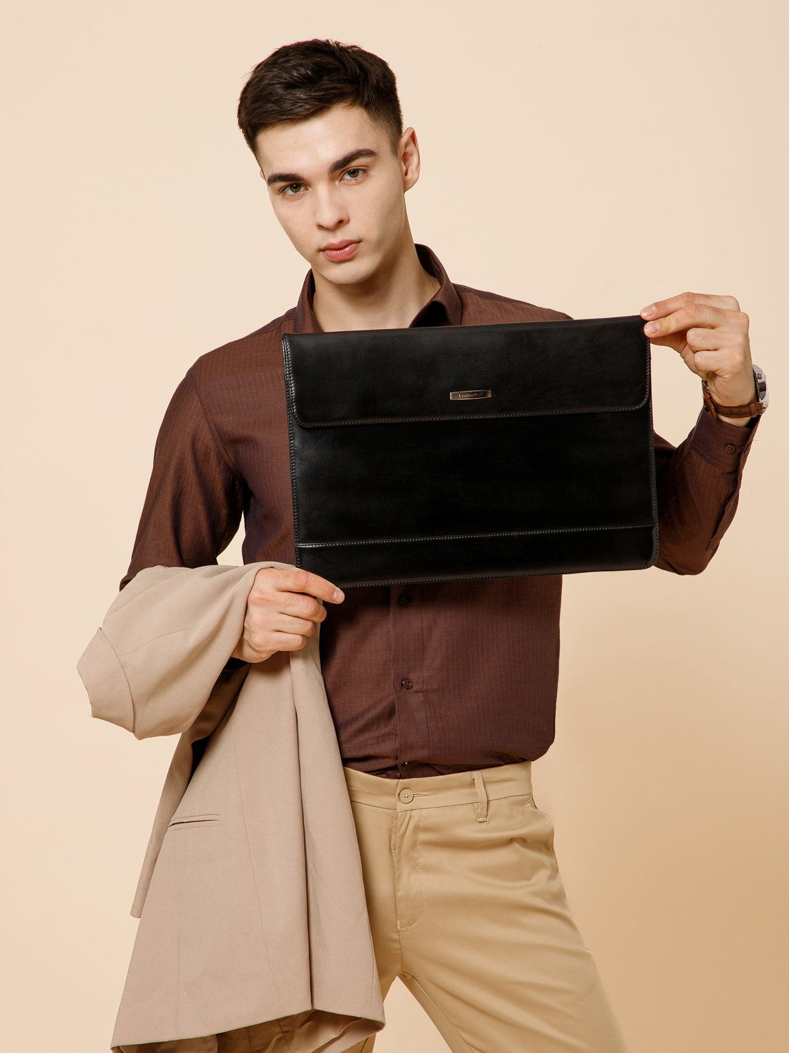 Slim Leather Laptop Sleeve