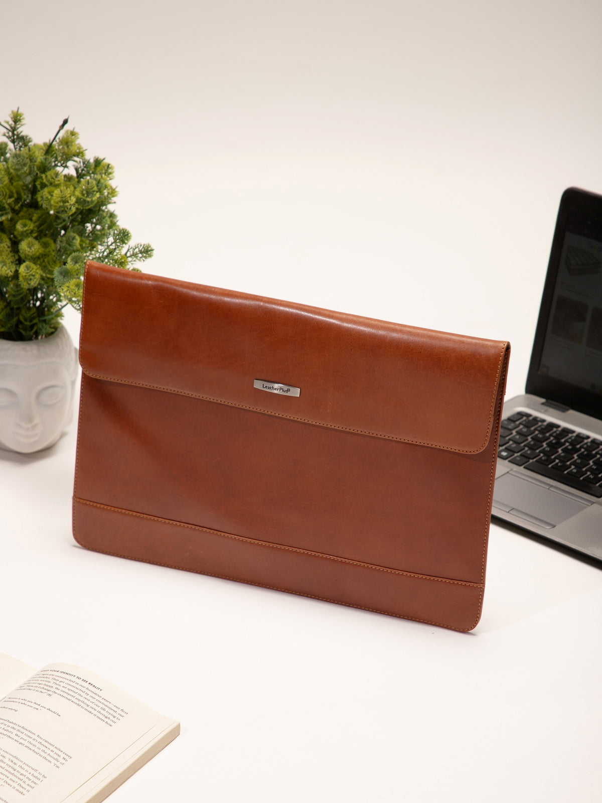 Slim Leather Laptop Sleeve
