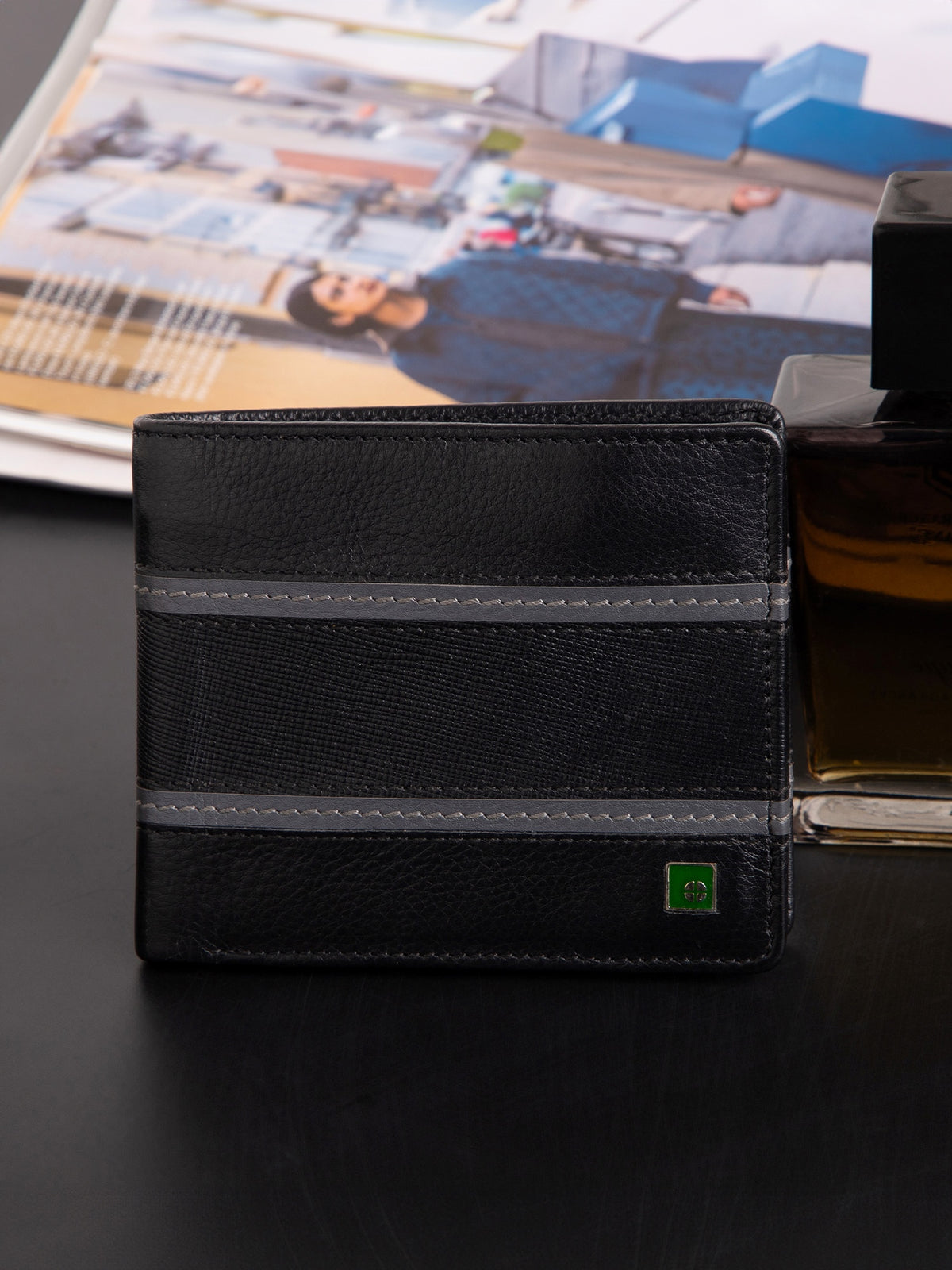 Canvas Leather Wallet