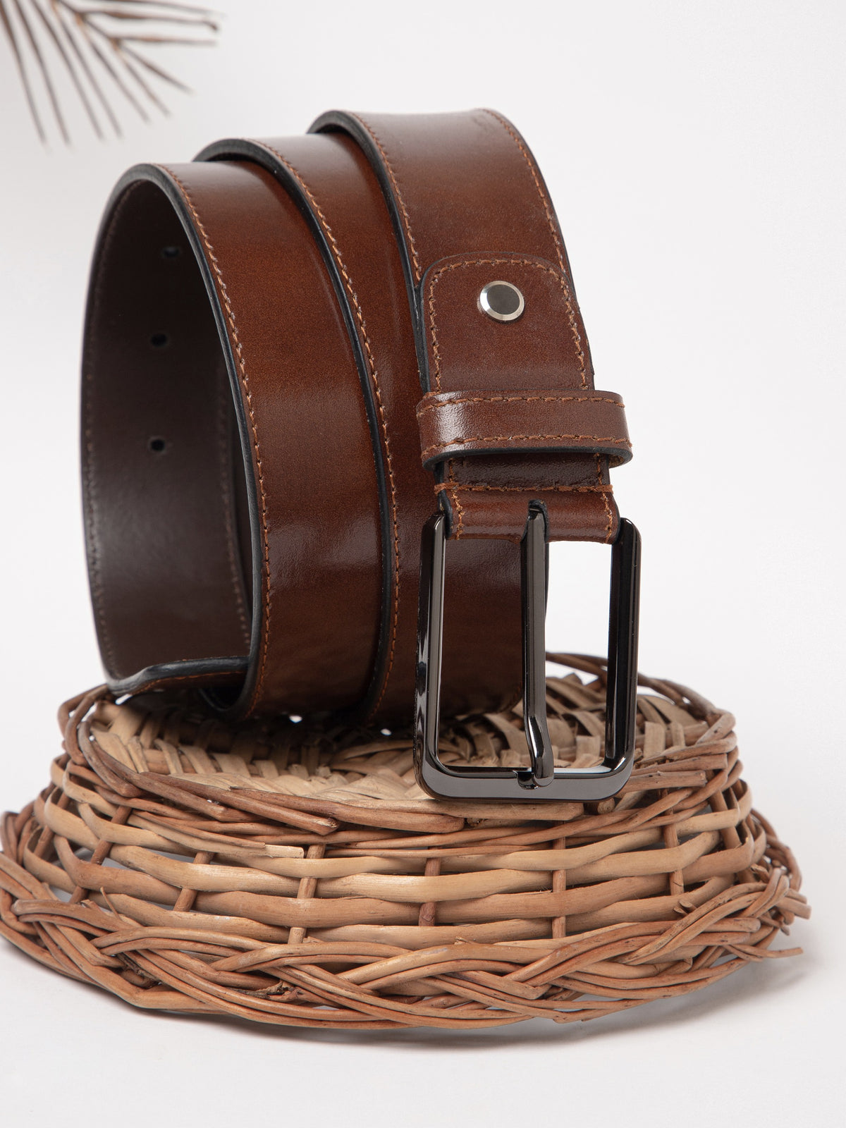 Pebble Grain Casual Leather Belt