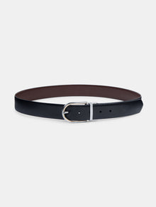 Plus Size Croc-Embossed Reversible Leather Belt