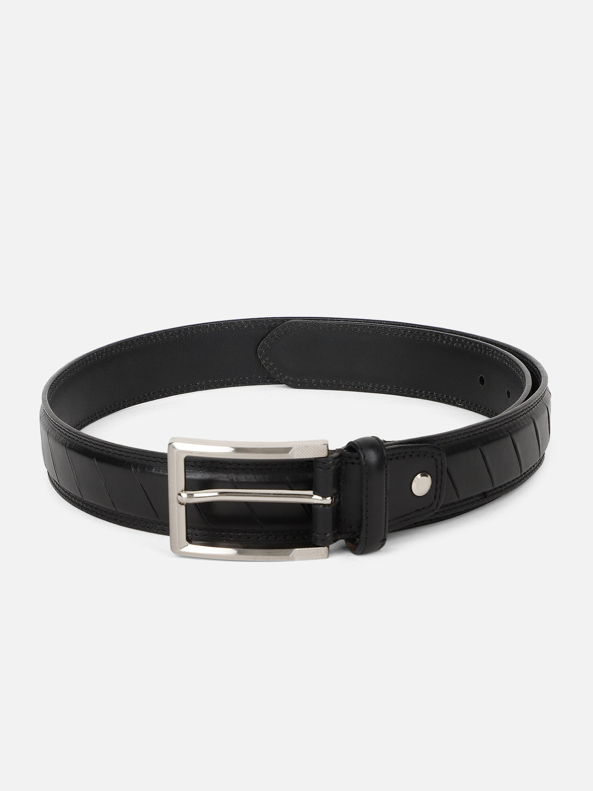 Slant Panel Pattern Belt