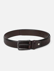 Diamond Crosshatch Embossed Belt