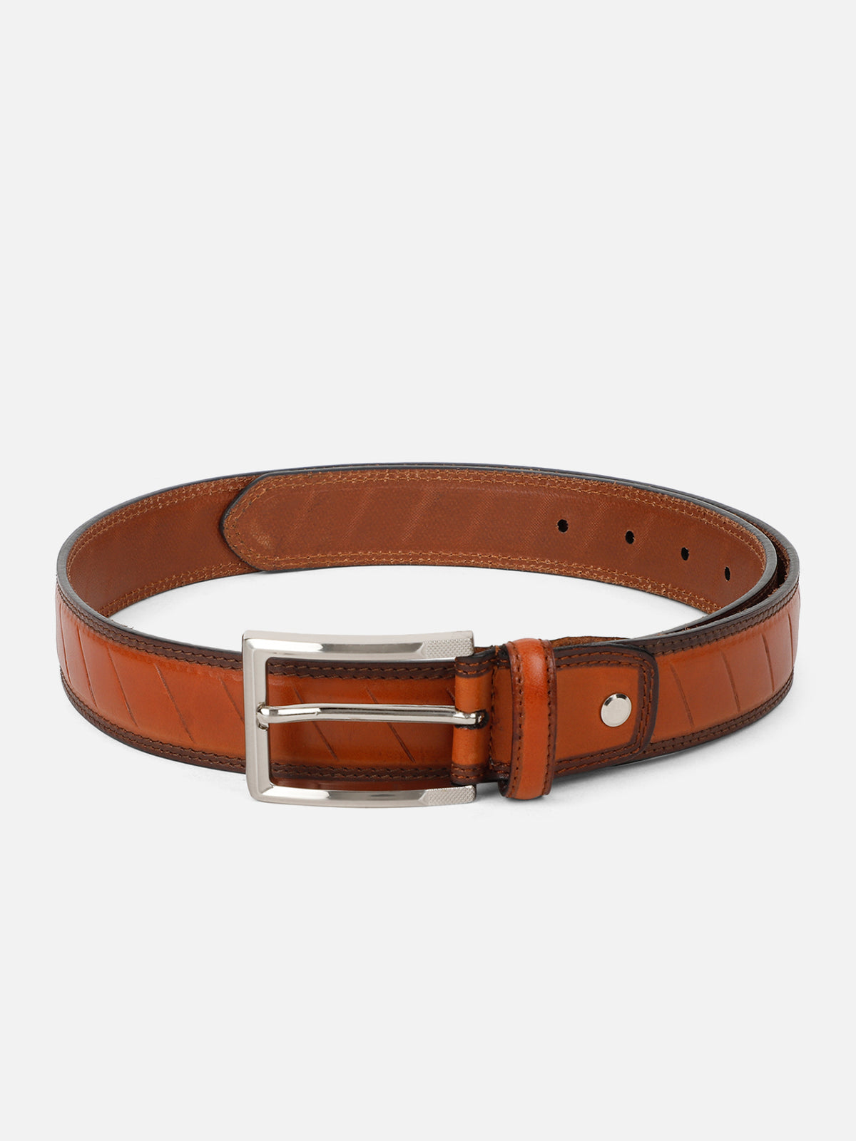 Slant Panel Pattern Belt
