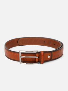 Slant Panel Pattern Belt
