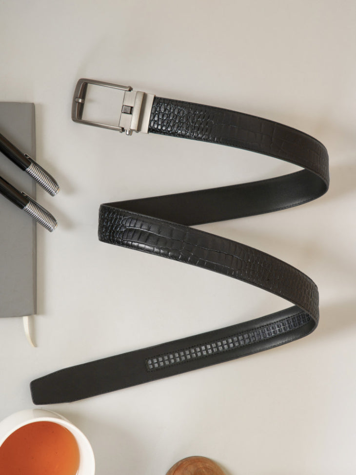 Signature Autolock Leather Belt