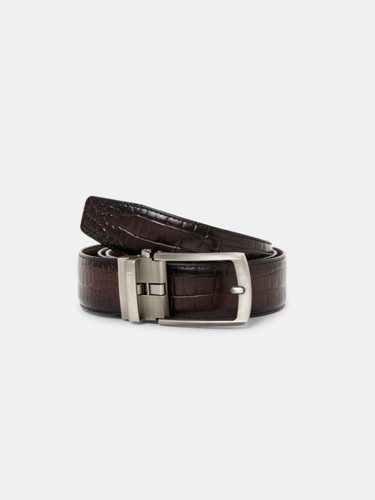 Men Autolock Belt XLAL-9702 Brown
