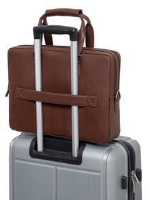 Executive Saffiano Leather Laptop Bag